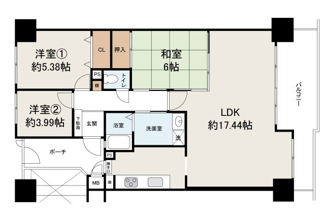 メゾンドール堺の間取り