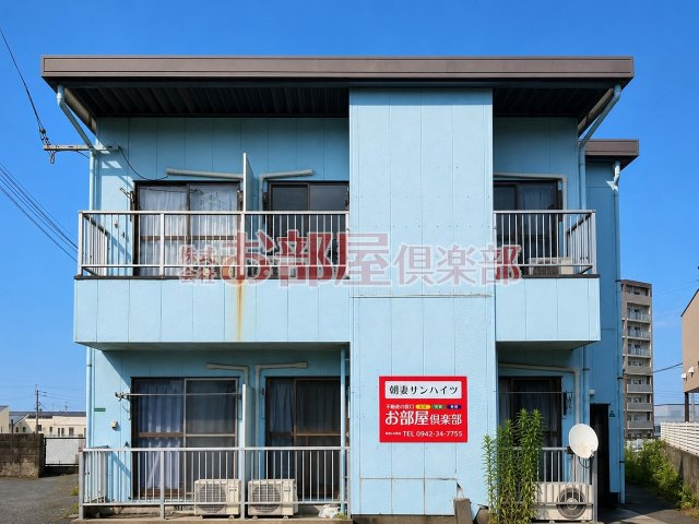 朝妻サンハイツの外観|外観は落ち着いています
