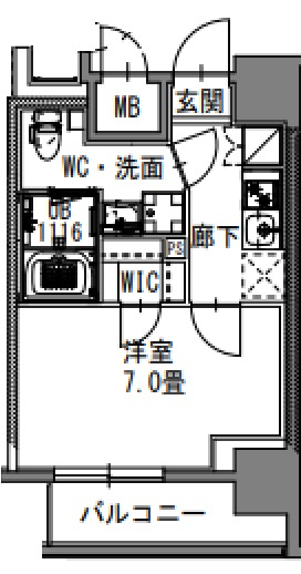エスレジデンス新御徒町イーストの間取り