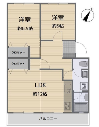 【間取り】 | 志木ニュータウン南の森弐番街4号棟 | ２LDK