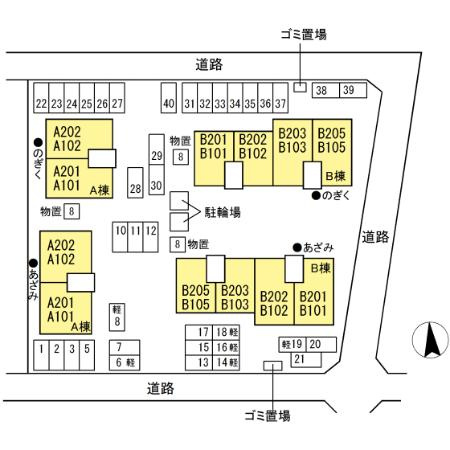 のぎく　Ａの区画図