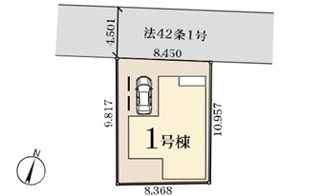 【区画図】 | 千葉市中央区今井町　新築分譲住宅１号棟 | 千葉市中央区今井町　１号棟