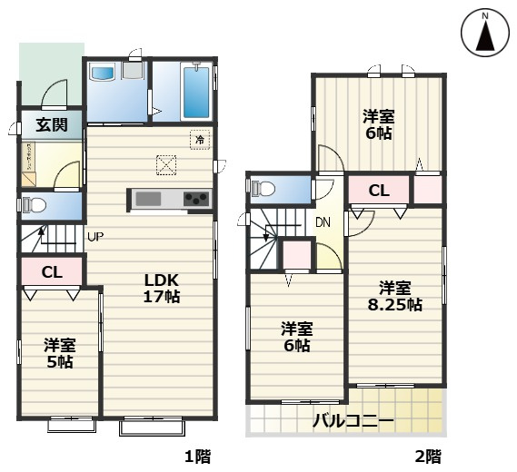 守山区川北町2期｜名古屋市の戸建ならホームアップの間取り