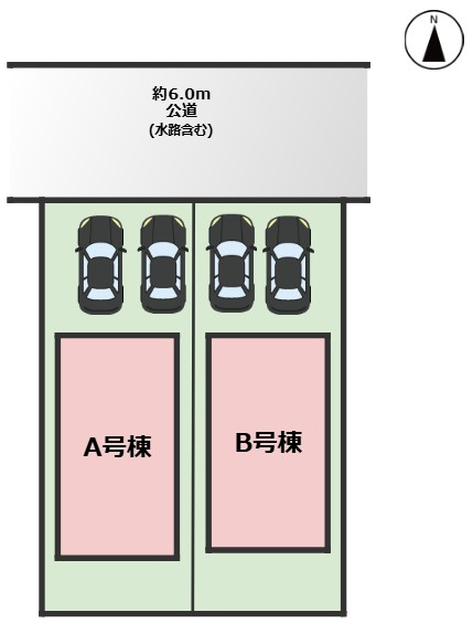 守山区川北町2期｜名古屋市の戸建ならホームアップの区画図