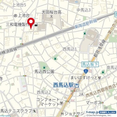 【地図】 | 馬込コーポビアネーズ