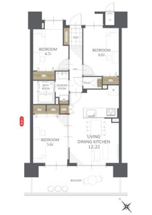 【間取り】アプローズ佐世保駅弐番館 