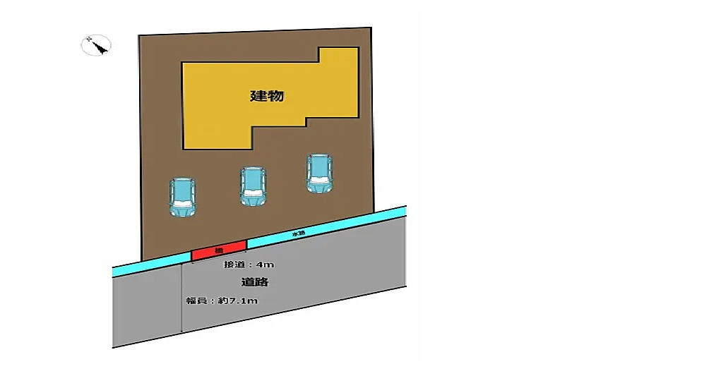 八代市鏡町下有佐戸建の区画図