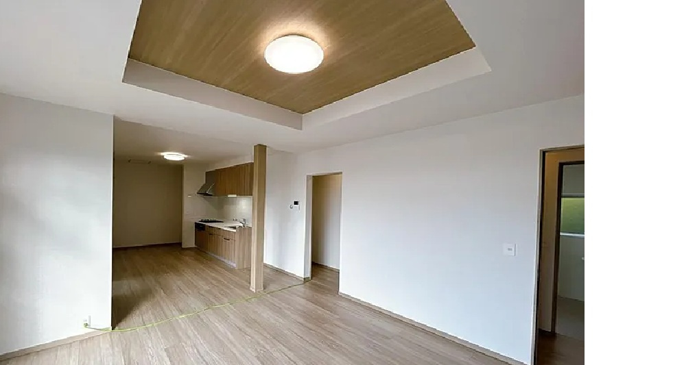 八代市鏡町下有佐戸建の居間・リビング