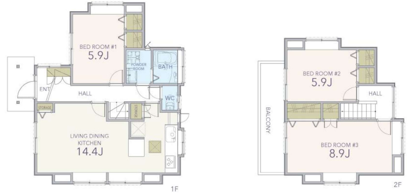 横浜市緑区白山3丁目 中古戸建て【仲介手数料無料】の間取り