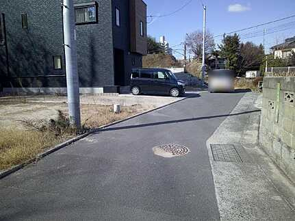 矢野西3丁目の前面道路含む現地写真