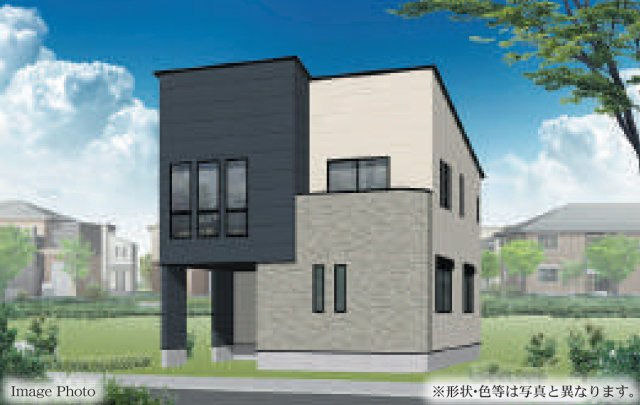 横浜市都筑区川和町 新築戸建て【仲介手数料無料】の外観パース