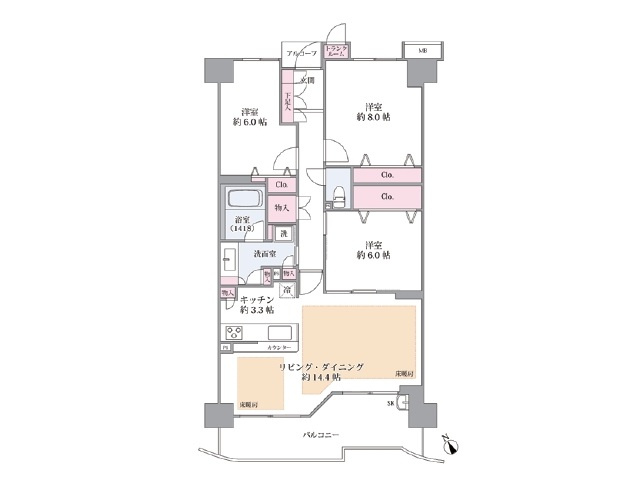 【間取り】 | シーズウィッシュ志木 | 3LDK