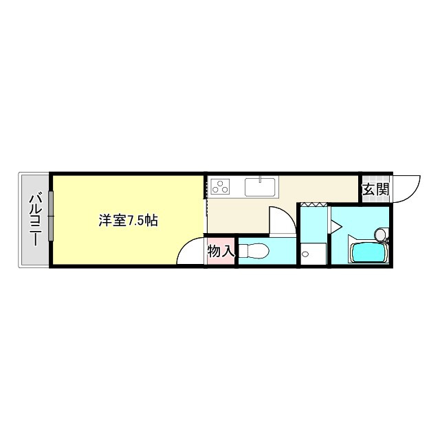 カーサ櫛原の間取り