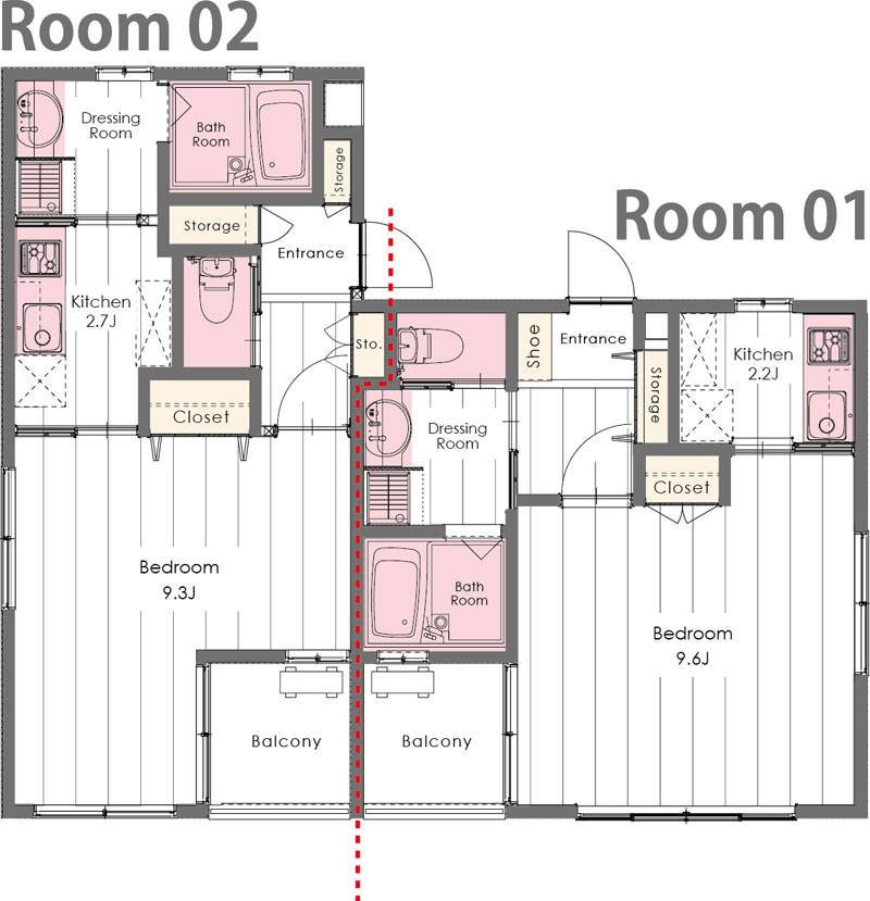 アビターレＡ棟の間取り