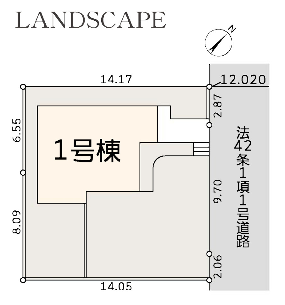 横浜市青葉区美しが丘西3丁目 新築戸建て【仲介手数料無料】の区画図