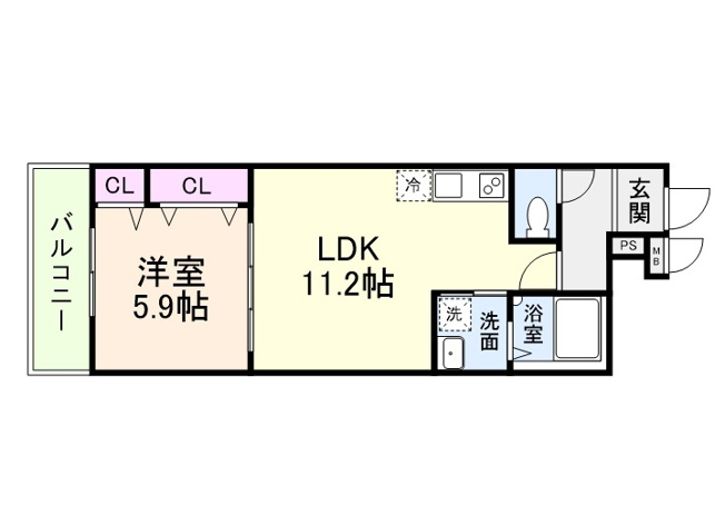 【間取り】 | フジパレス教興寺三丁目Ⅱ