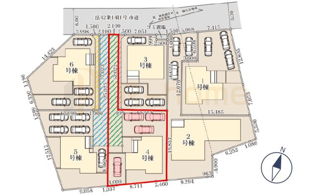 小美玉市羽鳥13期　新築戸建て　4号棟の区画図|大きなお買い物だからこそ、メリット・デメリットを伝えさせて頂きます。
R-homeにお任せください♪