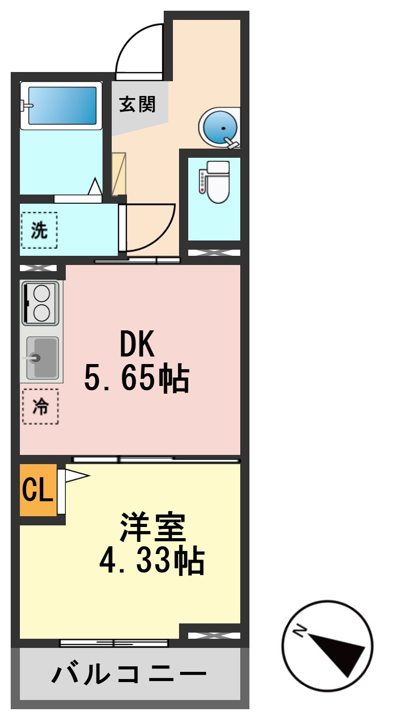 ラ・ポルテ高砂の間取り