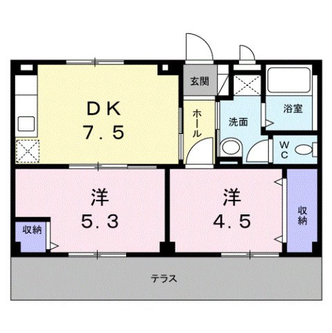 グレイス２１の間取り|間取図