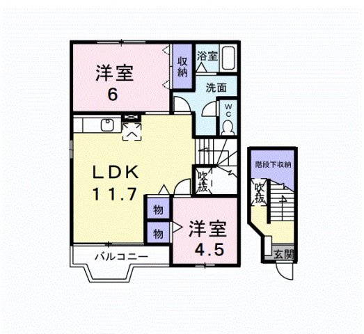クレストール古谷の間取り|間取図