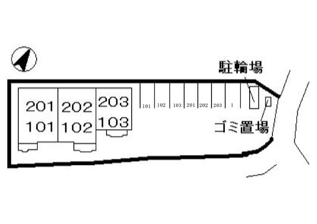 クレストール古谷の駐車場|駐車場