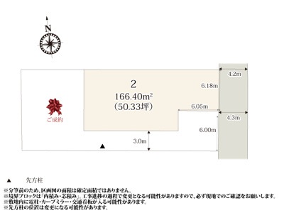 【区画図】 | 建物スペースから前面道路までの距離が離れているので、安全性が高くなっております。遊具のある柏公園まで徒歩3分なので、気軽に遊ぶことが出来ます。