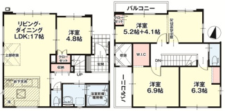 【間取り】 | 郡山市八山田6丁目新築一戸建て2棟