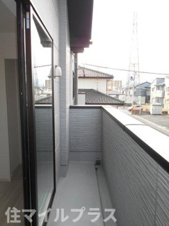 【バルコニー】 | 郡山市八山田6丁目新築一戸建て2棟 | 落ち着いた時間を過ごせるバルコニーです