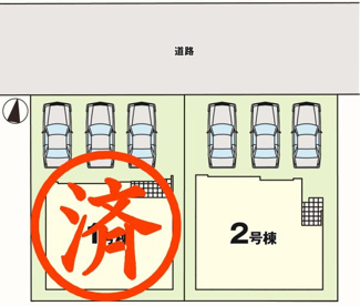 【区画図】 | 郡山市八山田6丁目新築一戸建て2棟