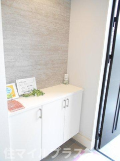 【玄関】 | 郡山市八山田6丁目新築一戸建て2棟 | シンプルで使いやすい玄関です