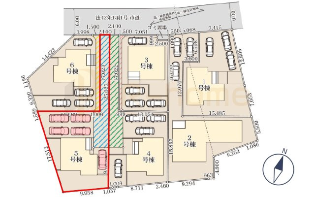 小美玉市羽鳥13期　新築戸建て　5号棟の区画図|大きなお買い物だからこそ、メリット・デメリットを伝えさせて頂きます。
R-homeにお任せください♪