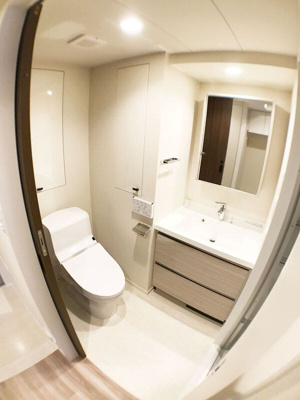 【独立洗面台】 | パークアクシス虎ノ門 | 独立洗面台です