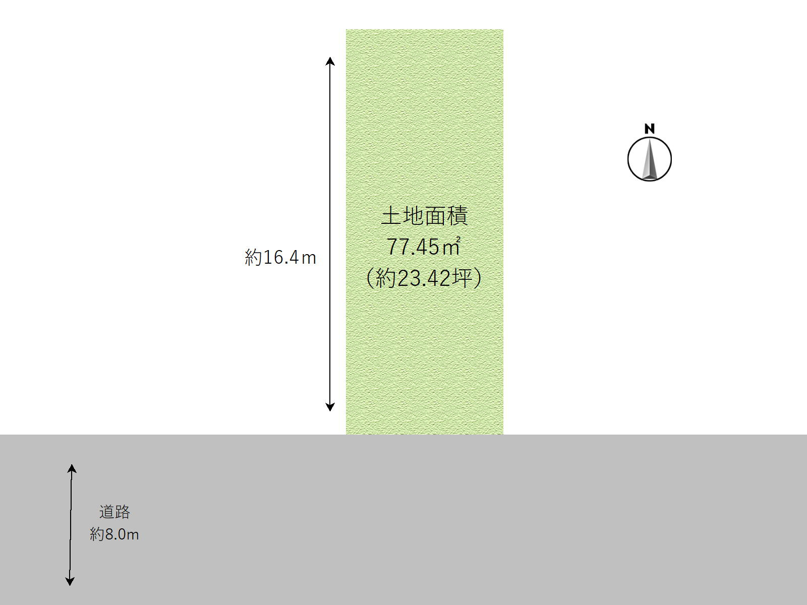 日本橋西　店舗・事務所用土地の土地図
