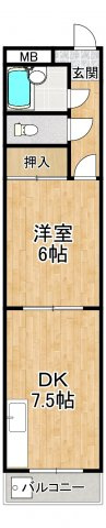 【間取り】 | アプティ3番館