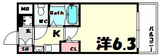 【間取り】 | エステムコート新神戸エリタージュ