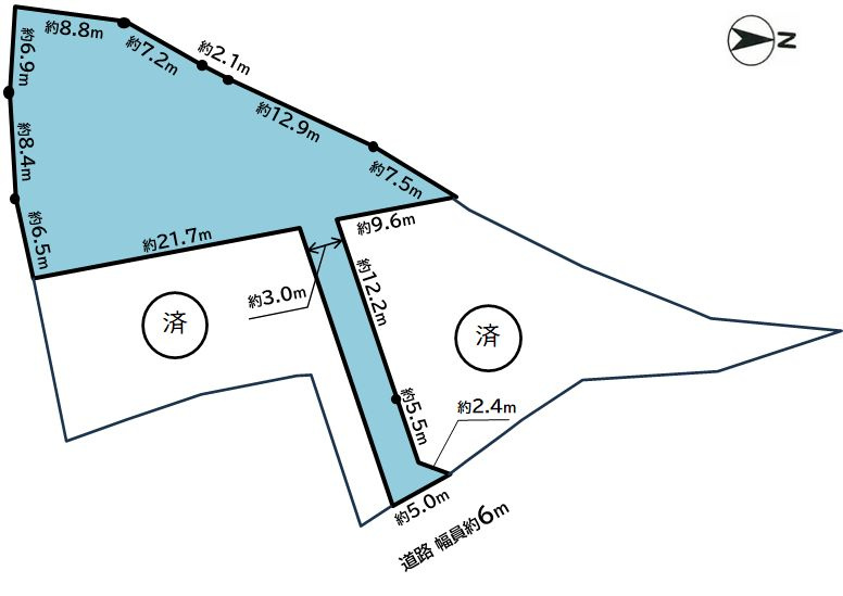 売地　豊川市国府町山ノ入8-1他5筆