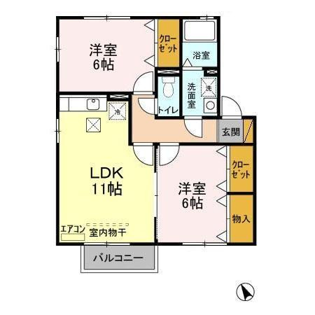 シャルムアイ Ａ・Ｂの間取り