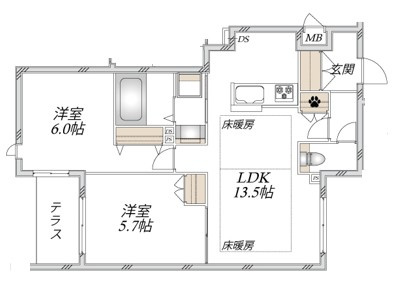 ウエスト・ノワールの間取り