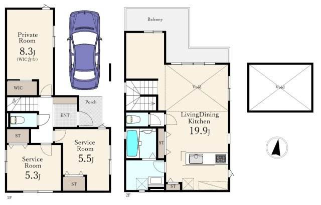 練馬区南大泉1丁目 限定1区画の参考プラン|～建物ボリュームの参考にされてください～
建物面積89.32m2
建物参考価格2200万円