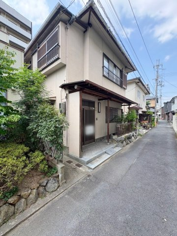 草津市草津2丁目　建築条件無し売土地の前面道路含む現地写真
