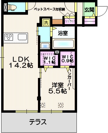 ｌａ　ｌｕｎｅの間取り