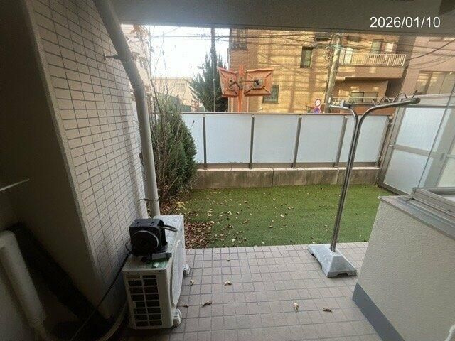 エム・ブランド新宿戸山公園のバルコニー