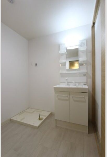 レクラン栄生の洗面所