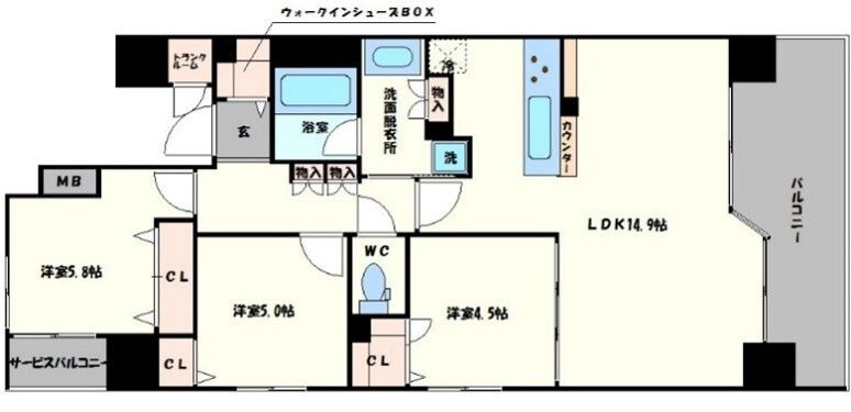 プレサンスロジェ難波グランドウエスト