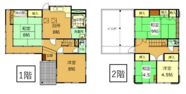 【間取り】 | 前橋市下細井町　中古住宅