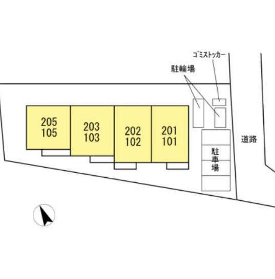 リンデンハイムの区画図