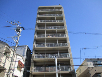 【外観】 | 朝日プラザ淡路 | 前に建物がなくとても日当たりの良いマンションです