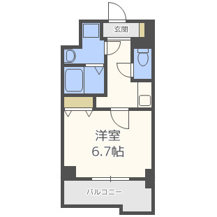 【間取り】 | S-RESIDENCE難波Viale