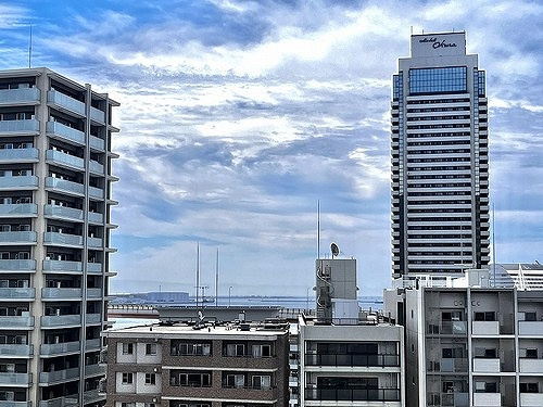 ライオンズマンション神戸栄町通のその他|バルコニーからの眺望　※前回募集時／２０２５年６月の写真