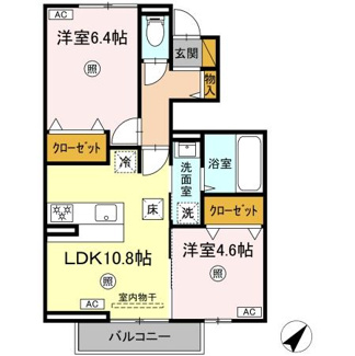 【間取り】 | フォレストウッドA